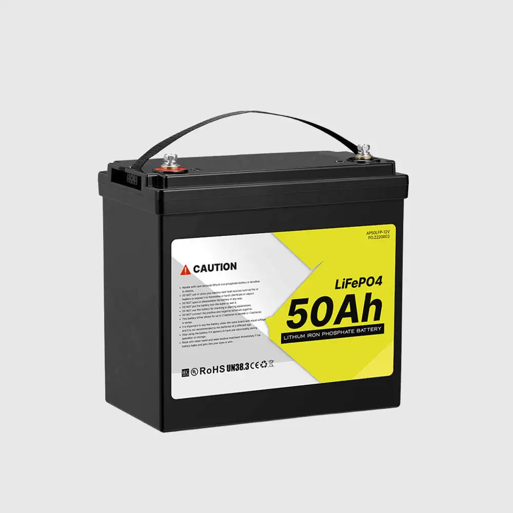 12V 50Ah LiFePO4 Battery with Built-in BMS