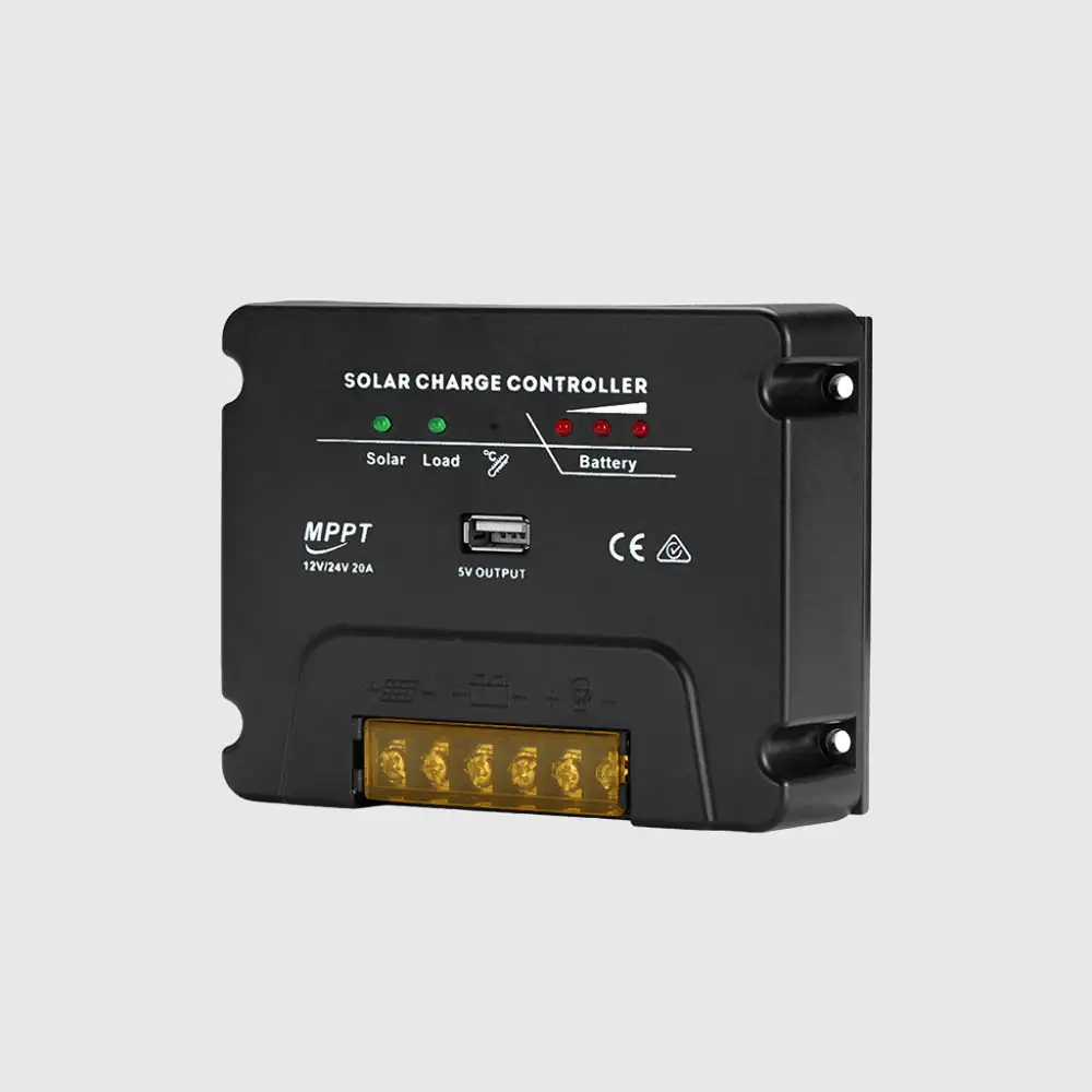 20A 12V/24V MPPT Solar Charge Controller with USB Output