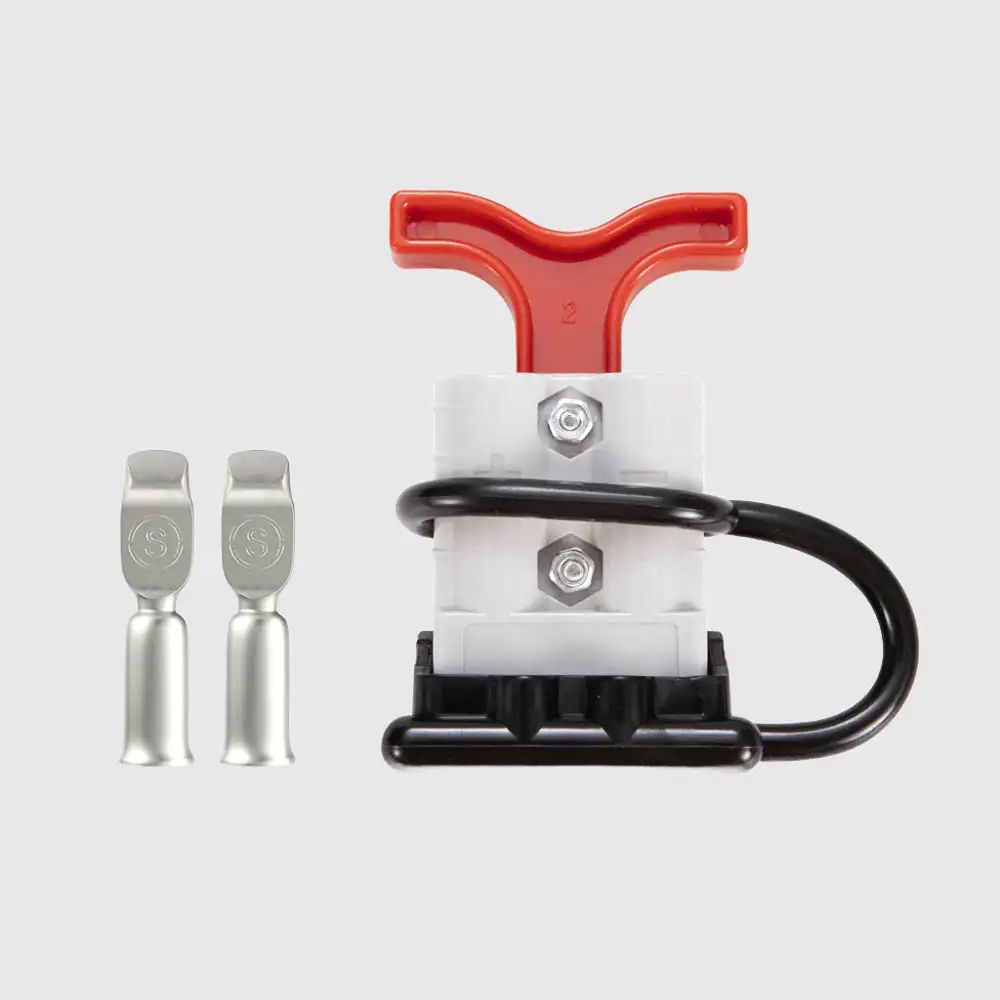 50A Anderson-Style DC Connector with Handle and Dust Cover