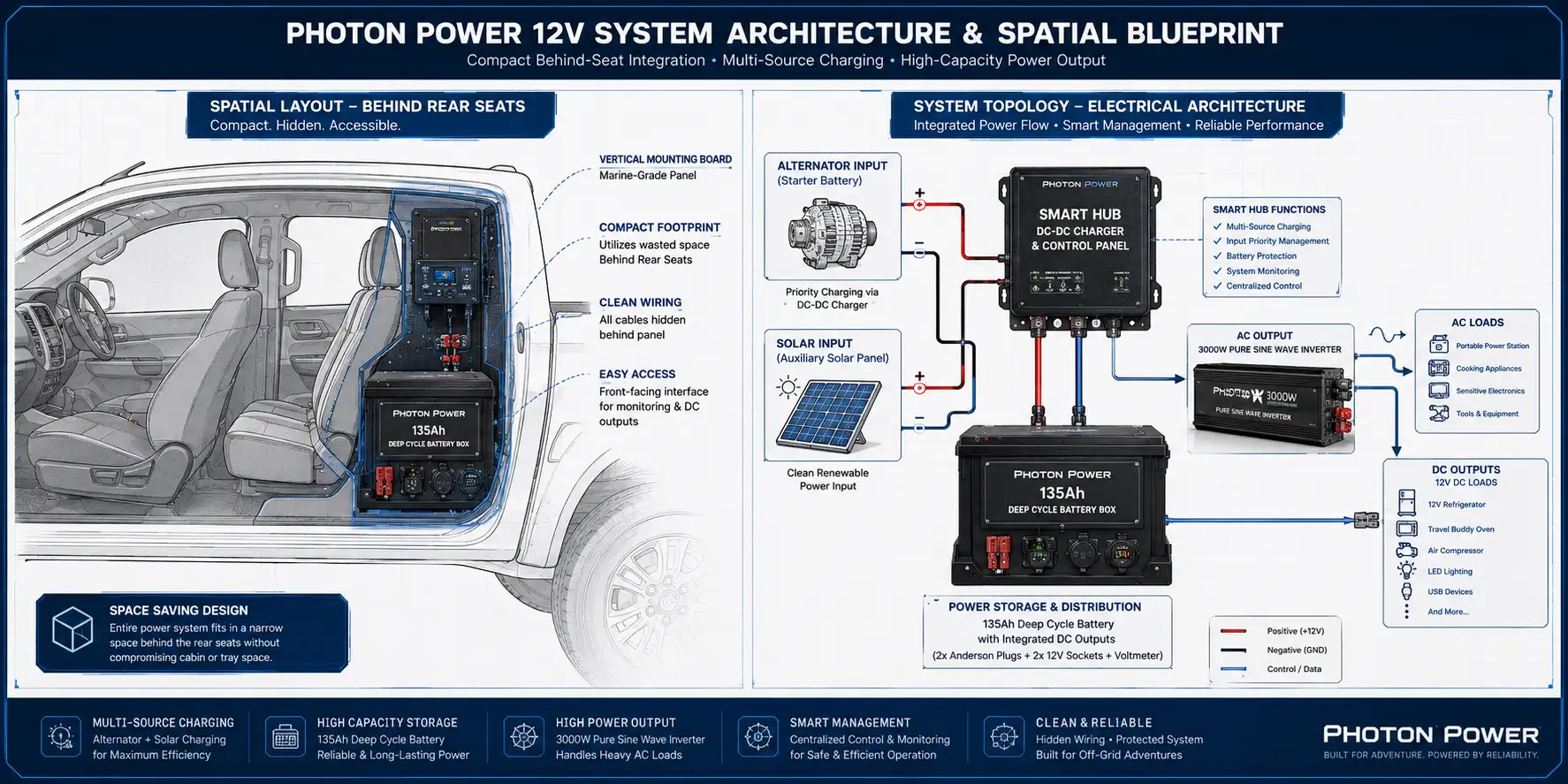 Behind-Seat Off-Grid Power Deployment